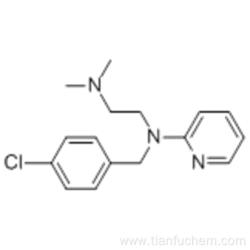 1,2-Ethanediamine,N1-[(4-chlorophenyl)methyl]-N2,N2-dimethyl-N1-2-pyridinyl- CAS 59-32-5